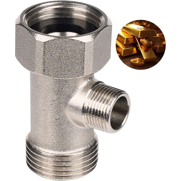 3/8" messing treveis kobling for bidettoalett