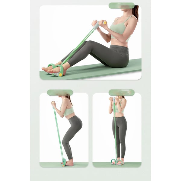 Fodpedal Træningsbånd (6-Rørs Design) Green