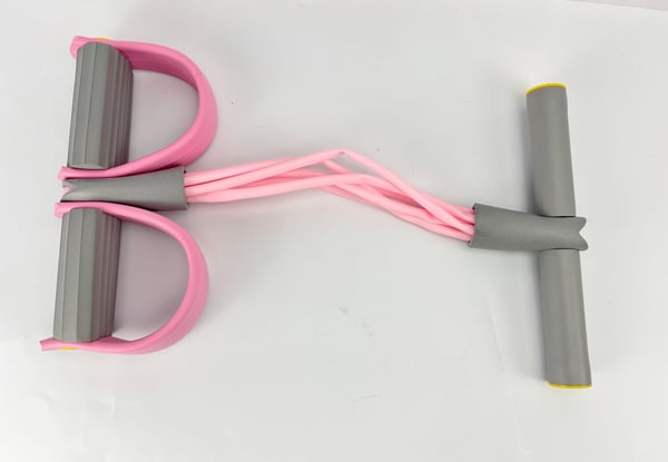 Fotpedalmotståndsband (6-rörsdesign) Pink