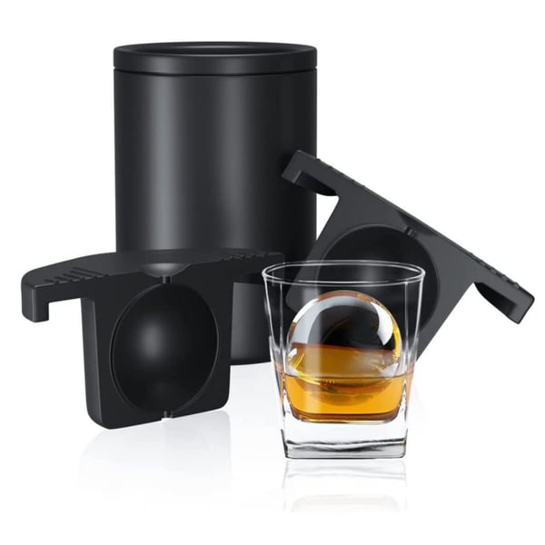 Krystalklar iskugleform - Silikone iskugle bakke til cocktails & whisky