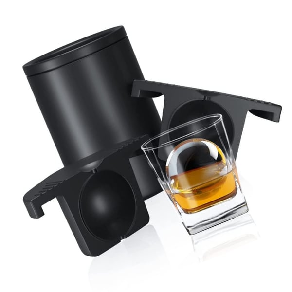 Krystallklar issfæreform - Silikon isballbrett for cocktails og whisky
