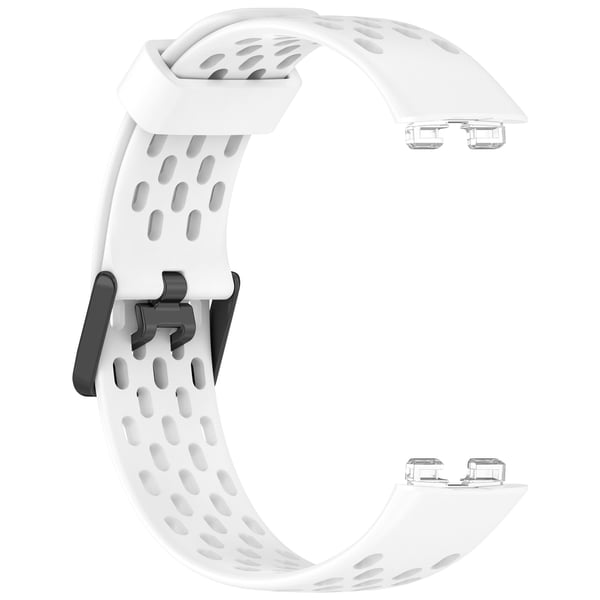 Utskiftingrem til Huawei Band 10/9/8 - Pustende design med hull White