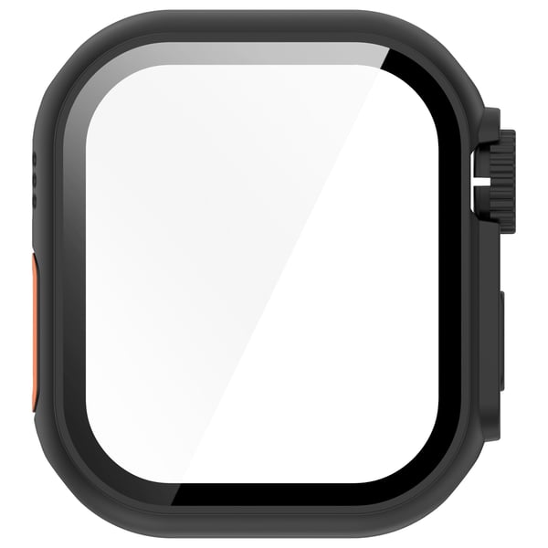 Beskyttelsesdeksel til Apple Watch - Hard PC og herdet glass Black 46 mm