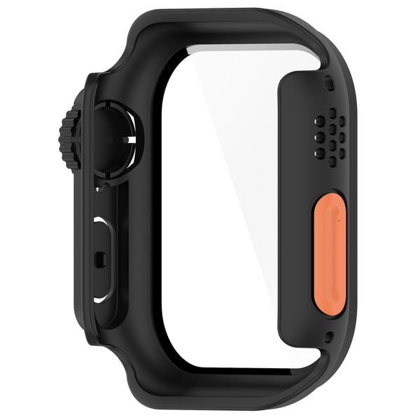 Beskyttelsesdeksel til Apple Watch - Hard PC og herdet glass Black 46 mm