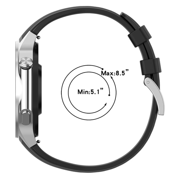 Silikonreim til Oppo Watch X2, Oneplus Watch3 Black
