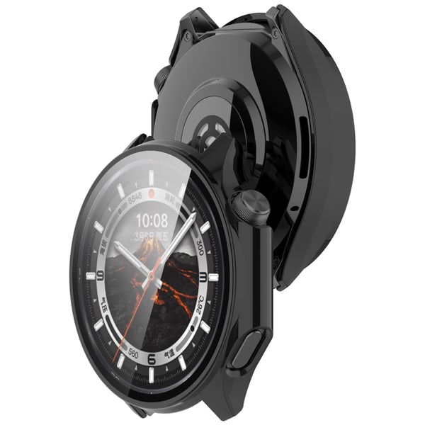 OnePlus Watch 3 og OPPO Watch X2-deksel med skjermbeskytter Black