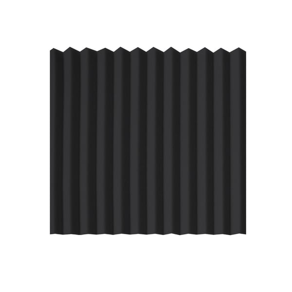 Lydabsorberende skumpaneler Black 12-pack L