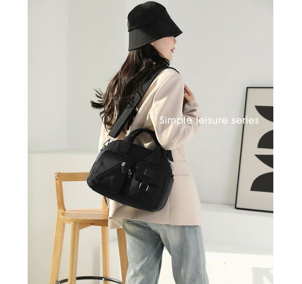 Alsidig Crossbody Skuldertaske til Kvinder Black