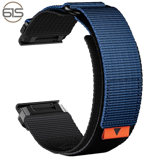 26 mm nylon urrem til Garmin Fenix 8/7X Pro/5X/6X Blue