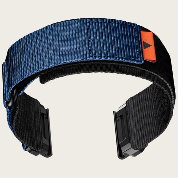 26 mm nylon urrem til Garmin Fenix 8/7X Pro/5X/6X Blue
