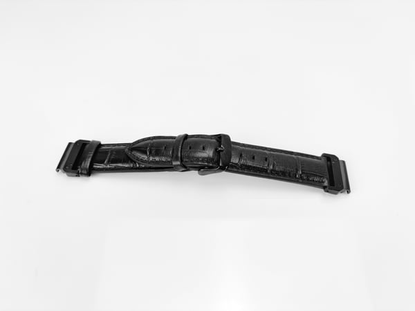Remme i ekte lær til Garmin Fenix 7X 7S Black 20 mm