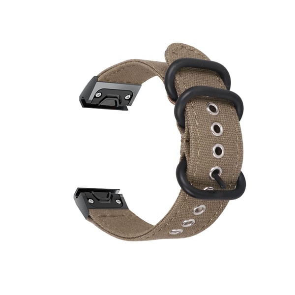 20mm Garmin Fenix Quick Release Canvas Klockarmband för Fenix 7/6/5 Green