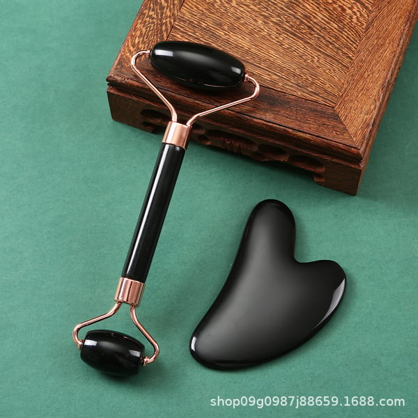 Massageapparat til ansigts- og kropsafslapning - Ansigtsrulle Black