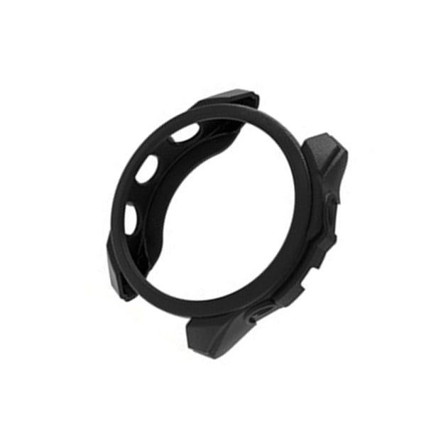 Garmin Forerunner 965 Urkasse - Sort Lædertekstur TPU Cover