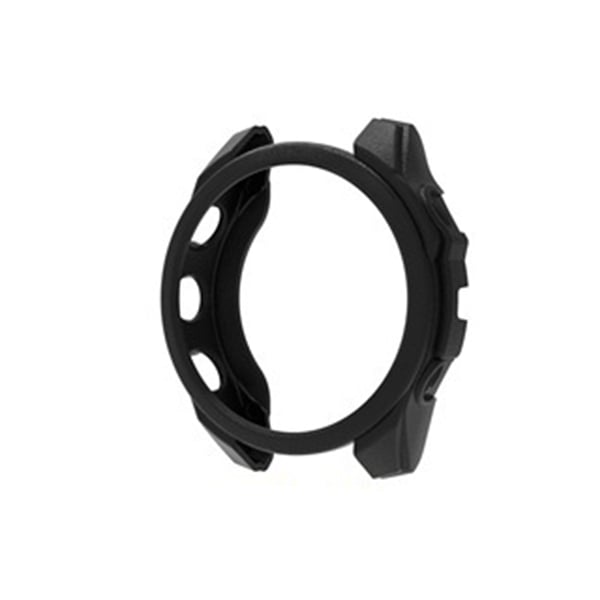Garmin Forerunner 965 Urkasse - Sort Lædertekstur TPU Cover