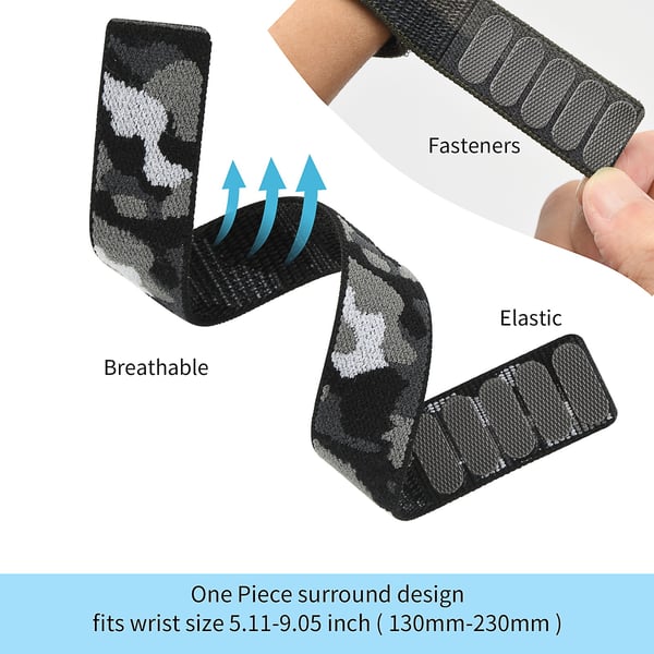 Nylon klokke reim for Garmin Fenix 7X/7/6/5 MultiColor 26 mm