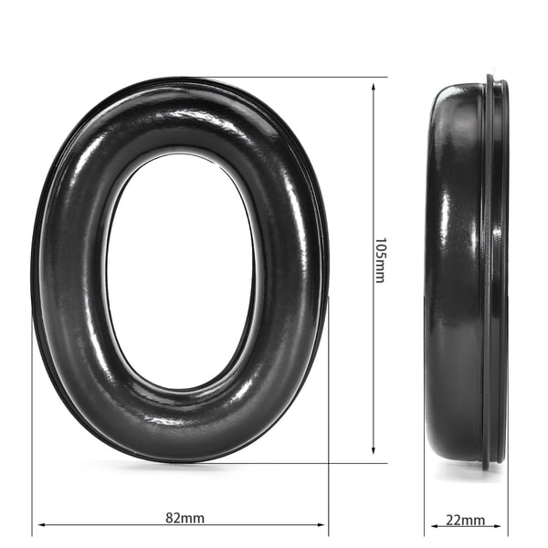 2-pakning øreputer - TPU-skumørekopper for Sordin Supreme PRO/PRO X
