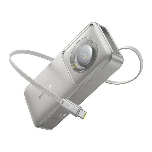 Powerbank Baseus OS Free2Pull 10000mAh 30W +kabel (grå)