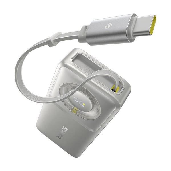 Powerbank Baseus OS Free2Pull 10000mAh 30W +kabel (grå)