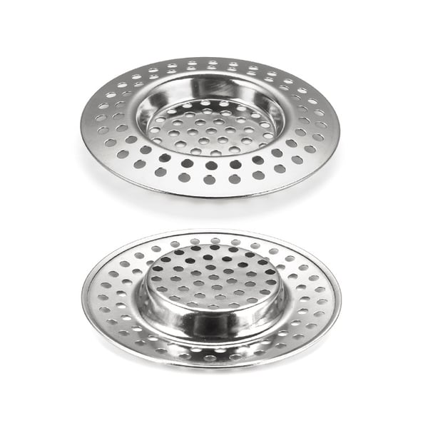 Avløpsfilter i rustfritt stål, hårfanger til vask (4-pakning) Model 4