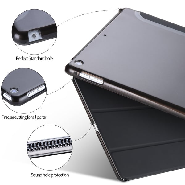 Deksel til iPad Air 1/iPad Air 2/New iPad 9.7 tommer, sort