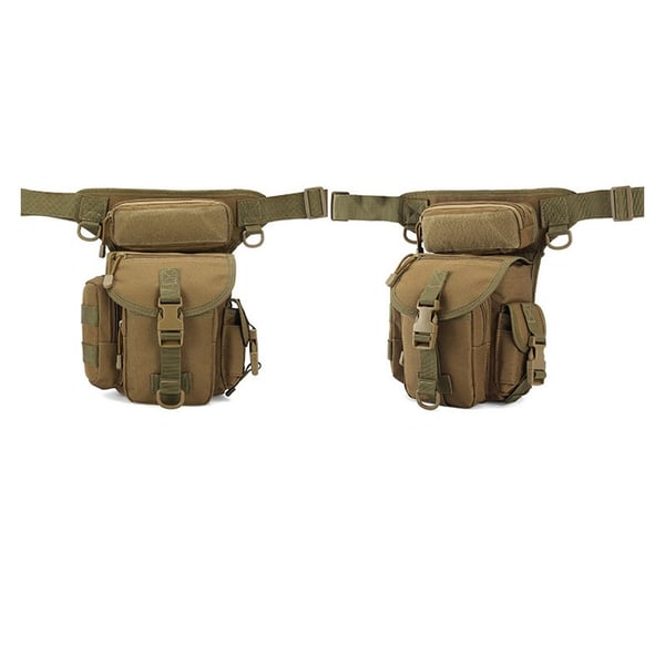 Taktisk benveske - Slitesterk Oxford-stoff Khaki