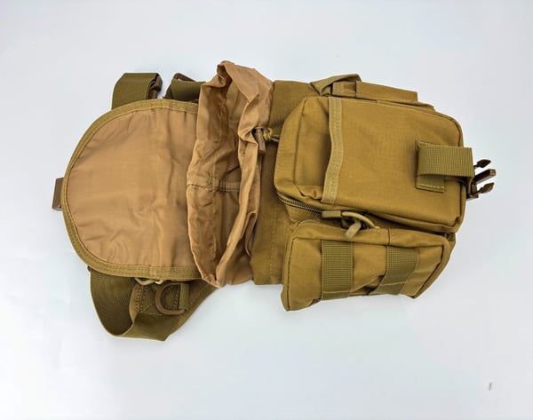 Taktisk benveske - Slitesterk Oxford-stoff Khaki