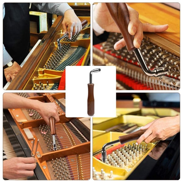 Professionellt pianostämningssats - 8 delar (svart)