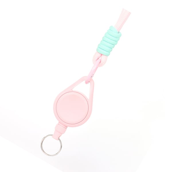 Sisäänvedettävä avaimenperä Pink