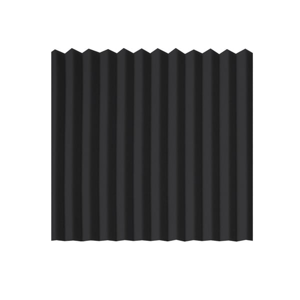 Akustiske lydabsorberende skumpaneler - 36 stk Black 2.5 cm