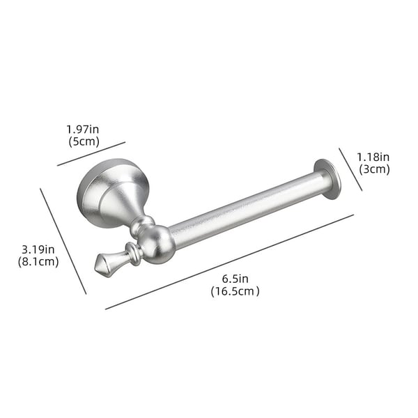 Seinään kiinnitettävä talouspaperiteline Silver