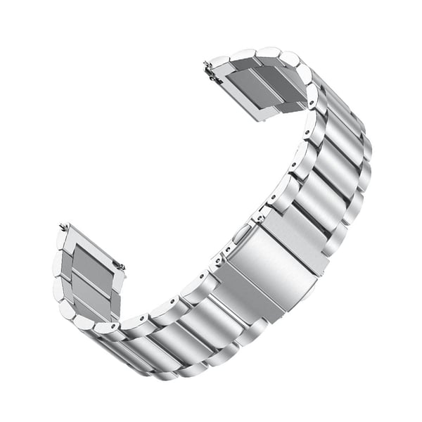 Klockarmband i Rostfritt stål - Bekväm & Säker Passform Silver 22 mm
