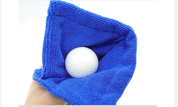 Golfpallon pyyhe klipsillä Blue