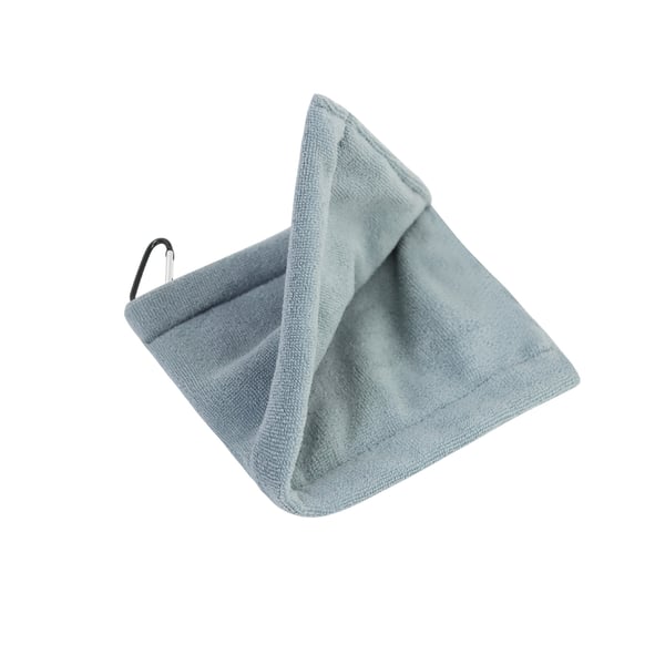 Golfboldhåndklæde med klips Grey