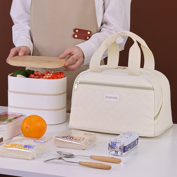 Isolerad lunchväska för arbete Beige