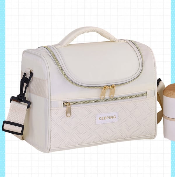 Eristetty lounaskassi työhön Beige