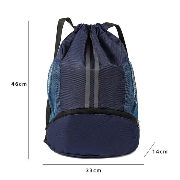 Suuri tilava koripalloreppu kengälokerolla NavyBlue