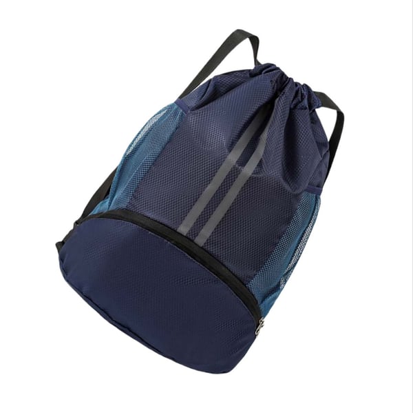 Suuri tilava koripalloreppu kengälokerolla NavyBlue