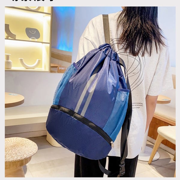 Suuri tilava koripalloreppu kengälokerolla Blue