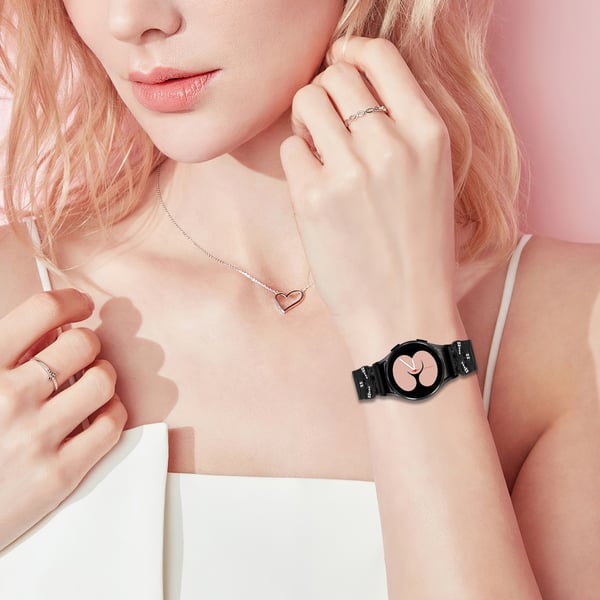Galaxy Watch 4/5/6 -metalliranneke Black