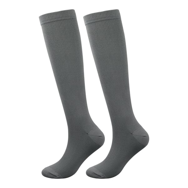 XXL-kokoiset kompressiosukat miehille ja naisille (kengän koko 9.5+) Grey XL