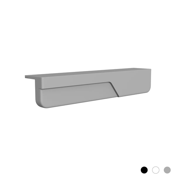 2 kpl silikonisia kaapinvetimiä Grey