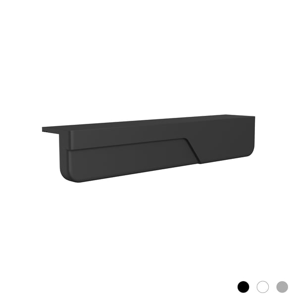 2 kpl silikonisia kaapinvetimiä Black