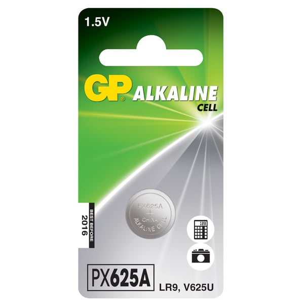 Knappcellebatteri PX625A/LR9 Alkalisk 1-Pack