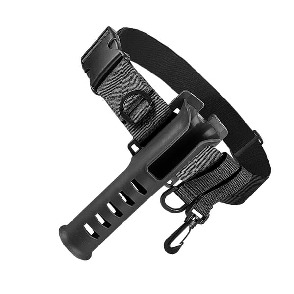 Tactical Fishing Belt with Rod Holder Black