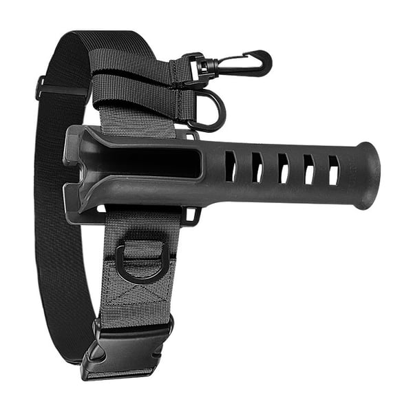 Tactical Fishing Belt with Rod Holder Black