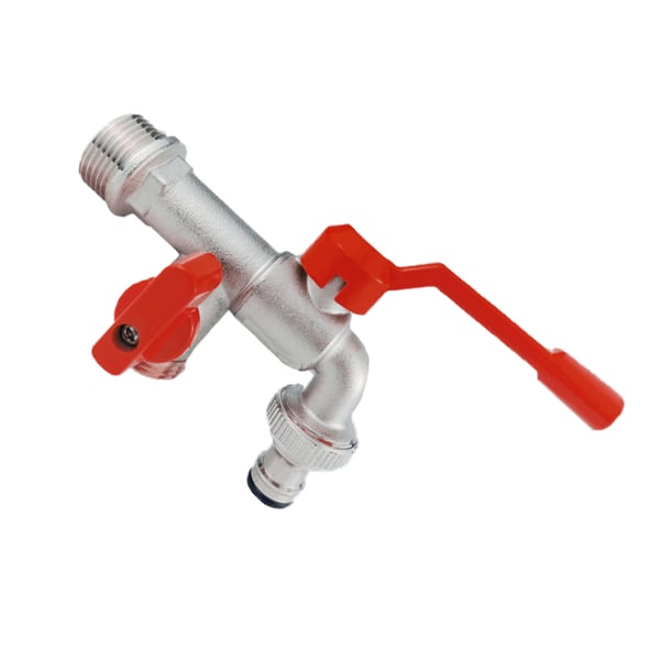 Messing Dobbelt Vandhane med Quick Connect Model 1