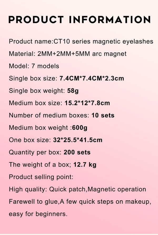 Magnetiska Ögonfransar Set