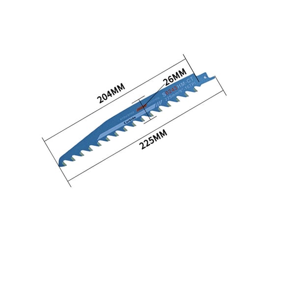 Vastavuoroinen sahanterä (225 mm) - sininen