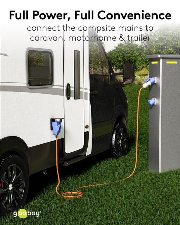 CEE-adapterkabel, CEE hann til 90° CEE hunn og stikkontakt med jord, 1,5 m